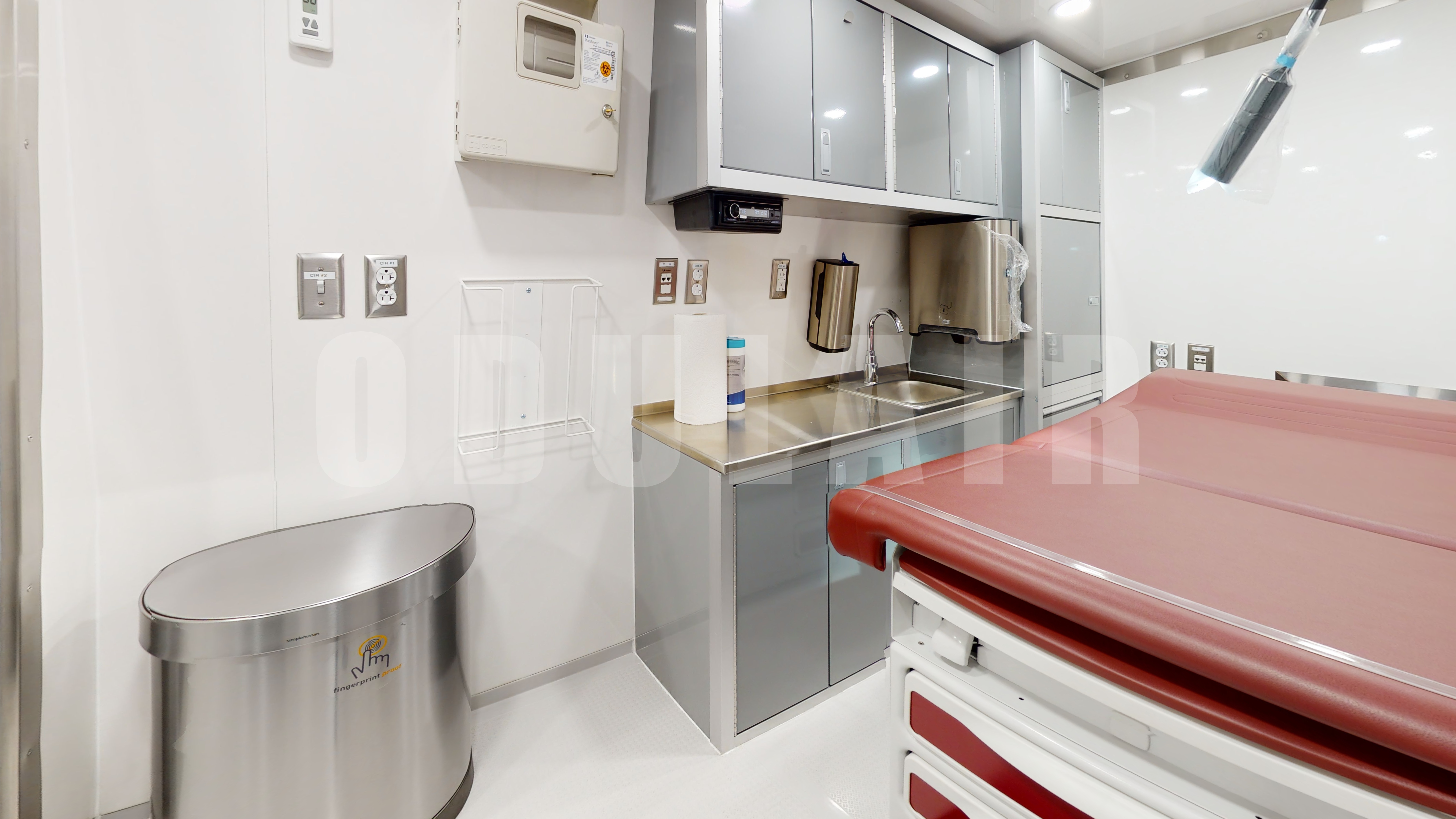 Odulair Mobile Clinic Van Interior
